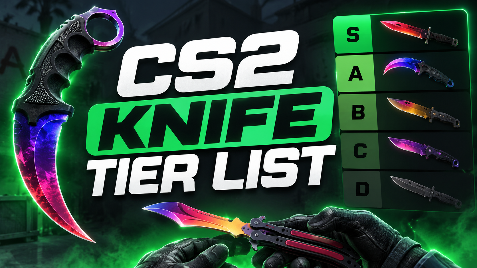 CS2 Knife Tier List: The Best and Cheapest Knives Ranked in 2026